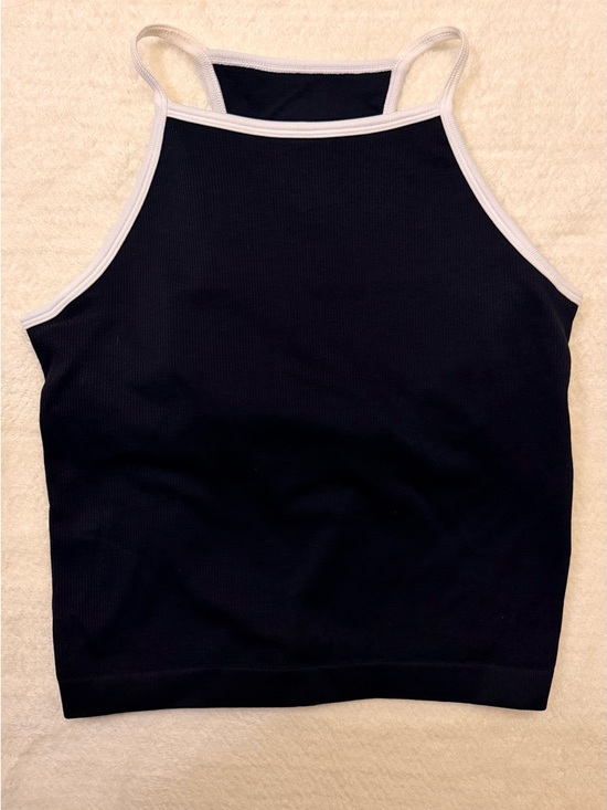 DSG Tops - DSG Black Seamless Women's Camisole with White Trim